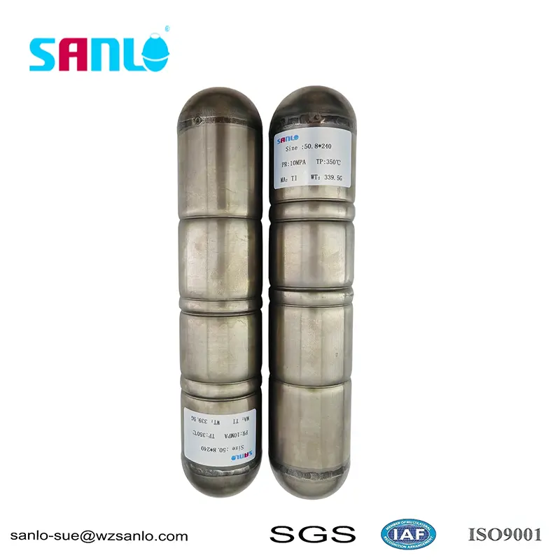 Pływająca kula z tytanu odporna na wysokie ciśnienie 50*240